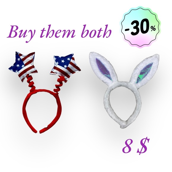 Easter Bunny’s Infant Headband - Picture 5 of 5